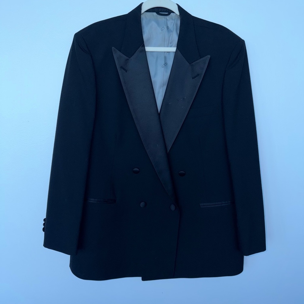 Vintage Christian Dior Monsieur Tuxedo Blazer